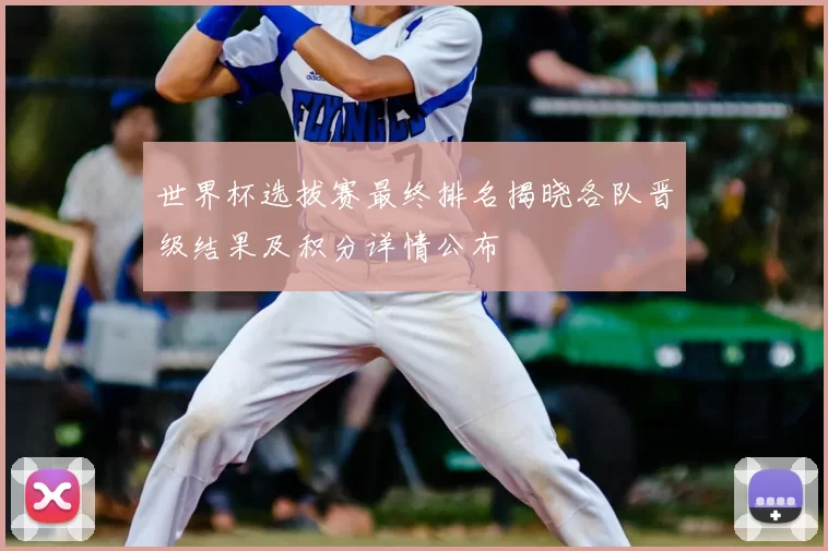 世界杯选拔赛最终排名揭晓各队晋级结果及积分详情公布